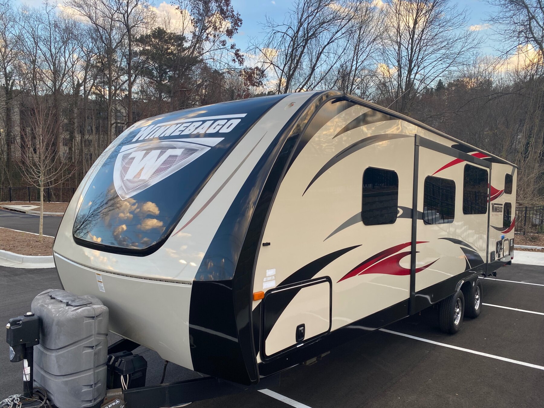 Winnebago travel trailer after exterior appearance care
